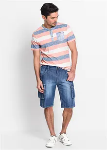 Jeansshorts i cargomodell, normal passform, bonprix
