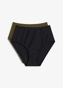 Bikinibyxa med hög midja (2-pack), bonprix