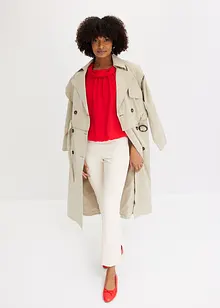 Trenchcoat med avtagbara ärmar och nederdel, bonprix