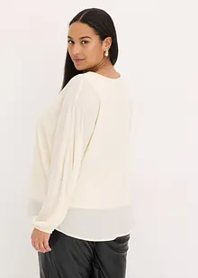 Chiffongtunika med glitterstenar, bonprix