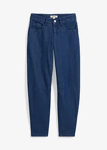 Barrel Jeans Mid Waist, ekologisk bomull, bonprix