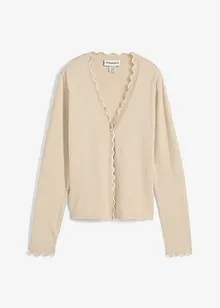 Cardigan med sidenandel, bonprix