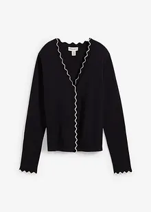 Cardigan med sidenandel, bonprix