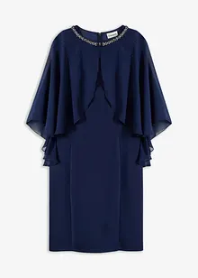 Miniklänning med avtagbar cape, bonprix