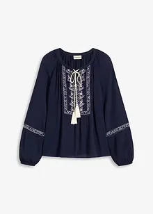Oversizeblus med broderi, bonprix