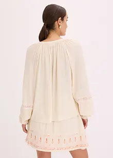 Oversizeblus med broderi, bonprix