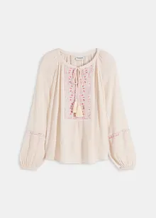Oversizeblus med broderi, bonprix