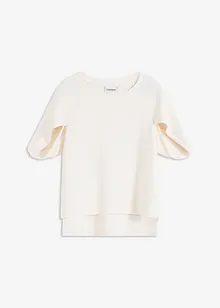 Oversizetopp i böljande viskosmix, bonprix