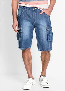 Jeansshorts i cargomodell, normal passform, bonprix