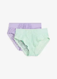 Maxitrosa med söt spets (2-pack), bonprix