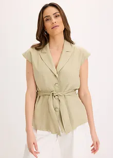 Ärmlös kavaj i lyocell, bonprix