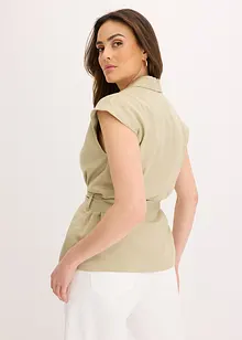 Ärmlös kavaj i lyocell, bonprix