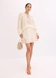 Oversizeblus med broderi, bonprix