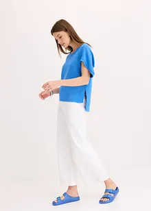 Oversizetopp i böljande viskosmix, bonprix