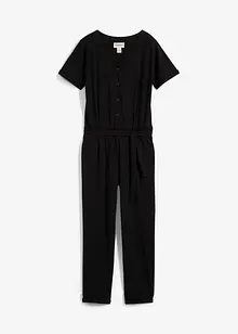 Jerseyjumpsuit med ekologisk bomull för barn, bonprix