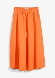 Mellanlång A-linjeformad kjol i linnemix, bonprix