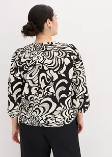 Mönstrad blus, bonprix