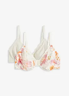 BH med bygel och ekologisk bomull (2-pack), bonprix