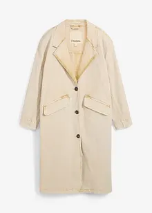 Trenchcoat av twill, bonprix