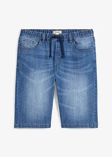 Jeansbermudas i tunn trikå, Regular Fit, bonprix