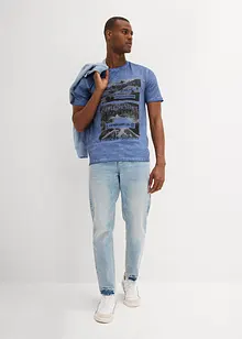 T-shirt med tvättade effekter, av ekologisk bomull, bonprix