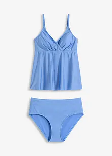 Tankini (2 delar) i glansigt material, bonprix