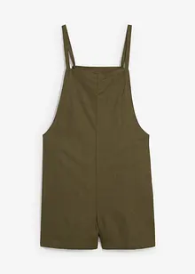 Jumpsuit i kort modell av luftig linnemix, bonprix