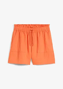 Paperbag-shorts i böljande lyocellmix, bonprix