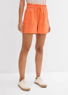 Paperbag-shorts i böljande lyocellmix, bonprix