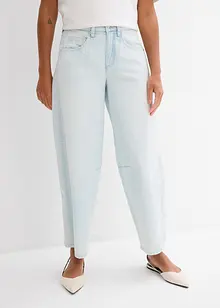 Jeans med medelhög midja och kortare ben, Super Soft, bonprix
