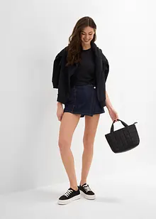 Byxkjol i jeanstyg, Mid Waist, bonprix