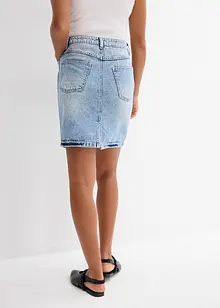 Jeanskjol Mid Waist, Low Stretch, bonprix