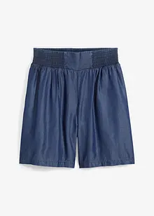 Dra på-shorts med smockad linning, bonprix