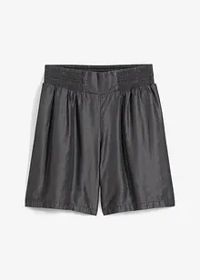 Dra på-shorts med smockad linning, bonprix