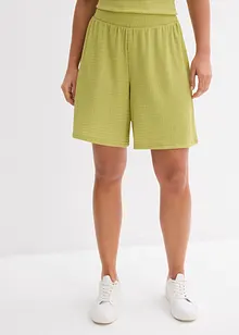 Dra på-shorts av kräpp, bonprix