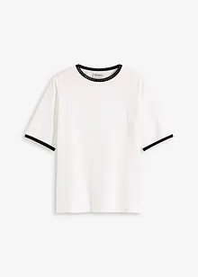 Topp med spetskant, bonprix