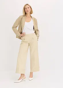 Byxa med gubbveck, av stretchigt bomullsmaterial, bonprix