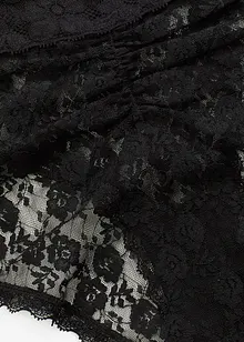 Hipstertrosa av spets med rynkning (4-pack), bonprix