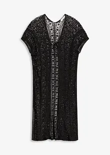 Strandkimono av viskos med virkade effekter, bonprix