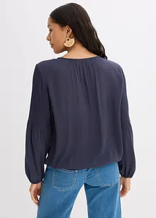 Blus med broderi, bonprix