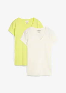 T-shirt i ren ekologisk bomull (2-pack), bonprix