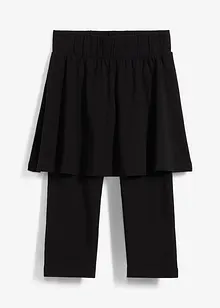 Caprileggings med kjol för barn, bonprix