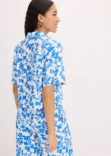 Kortärmad blus i mjuk viskosmix, bonprix