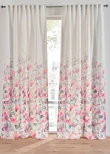 Gardinlängd med blommönster (1-pack), bonprix