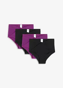V-formad midjetrosa med ekologisk bomull (4-pack), bonprix