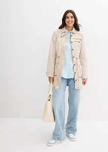 Parkas av bomull i utility-stil, halvlång, bonprix