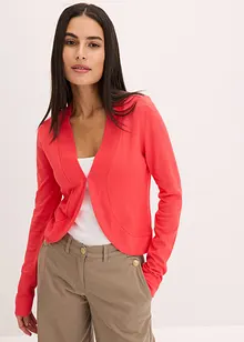 Kort cardigan med viskos, bonprix