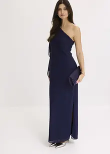 One shoulder-klänning i fin chiffong, bonprix