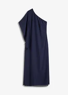 One shoulder-klänning i fin chiffong, bonprix