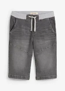 Stretchiga jeansbermudas, normal passform, bonprix